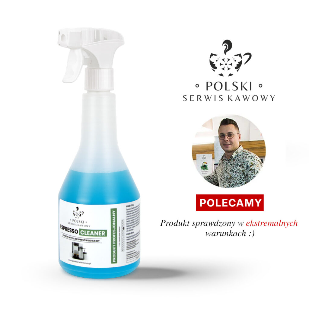 Płyn do mycia ekspresów PSK Espresso Cleaner 500 ml – butelka ze spryskiwaczem
