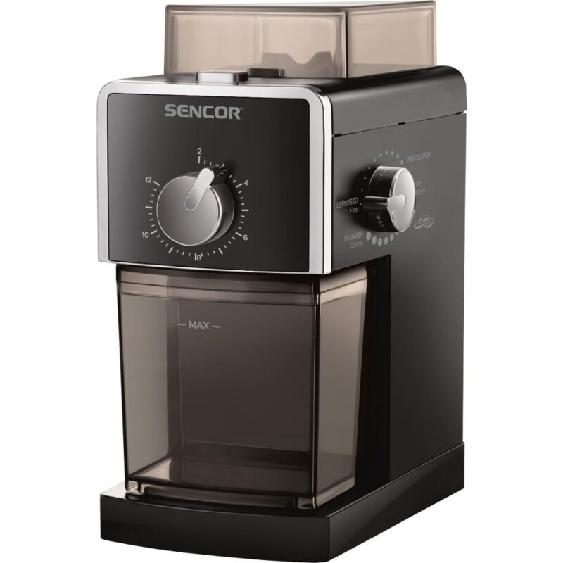 Młynek elektryczny do kawy Sencor SCG 5050BK — panel sterowania