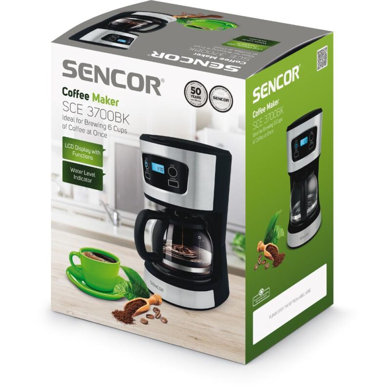 Ekspres przelewowy Sencor SCE 3700BK — opakowanie produktu