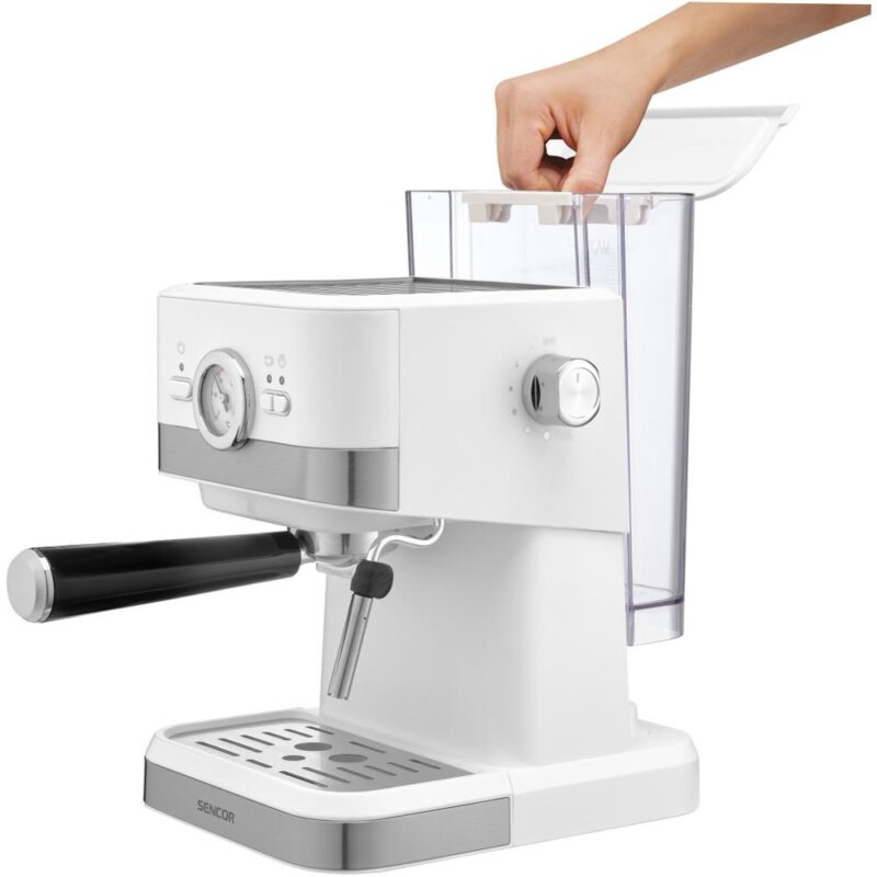 Ekspres kolbowy Sencor SES 1720WH Espresso Maker — zbiornik na wodę