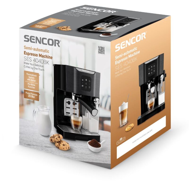 Ekspres kolbowy Sencor SES 4040BK — opakowanie produktu