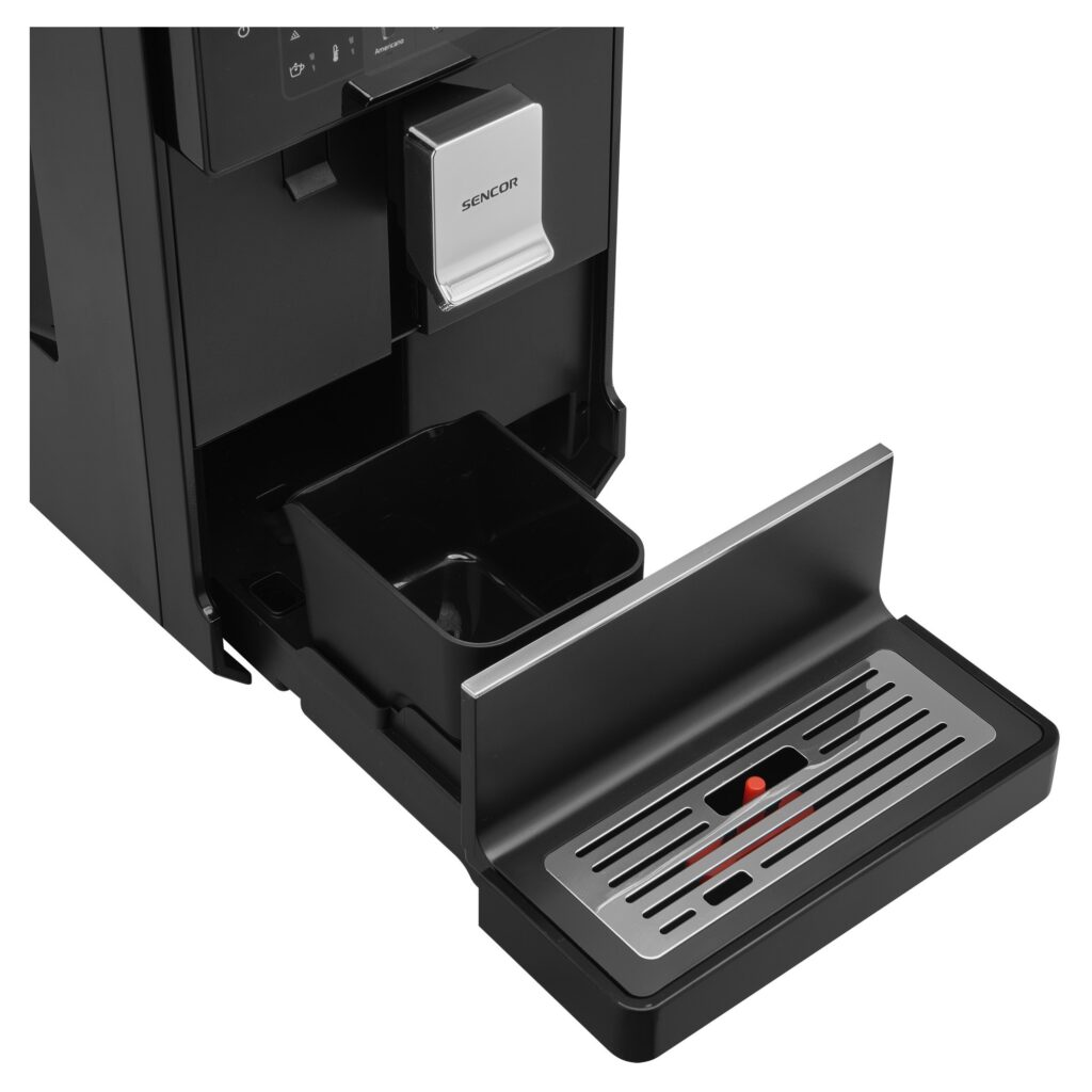 Ekspres automatyczny Sencor SES 9300BK — tacka ociekowa