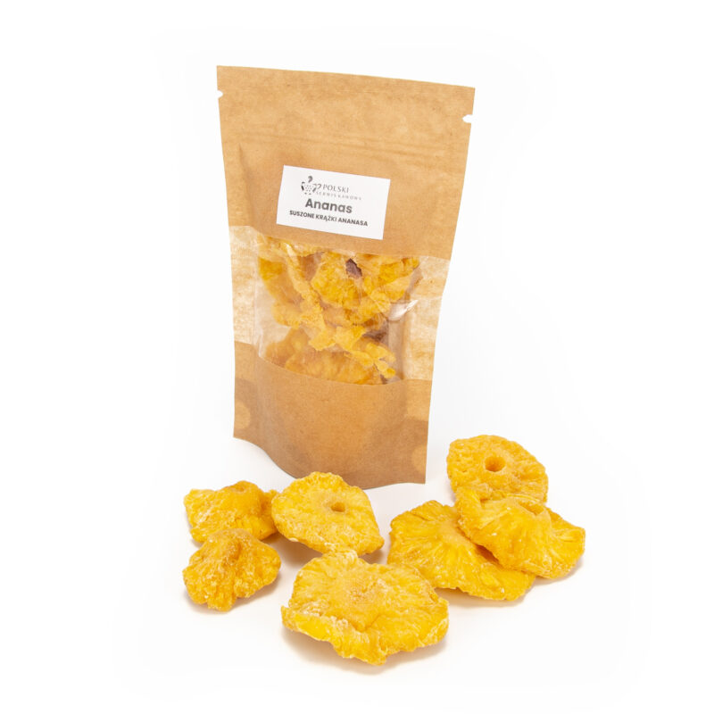 Ananas - SUSZONE KRĄŻKI ANANASA - 100g