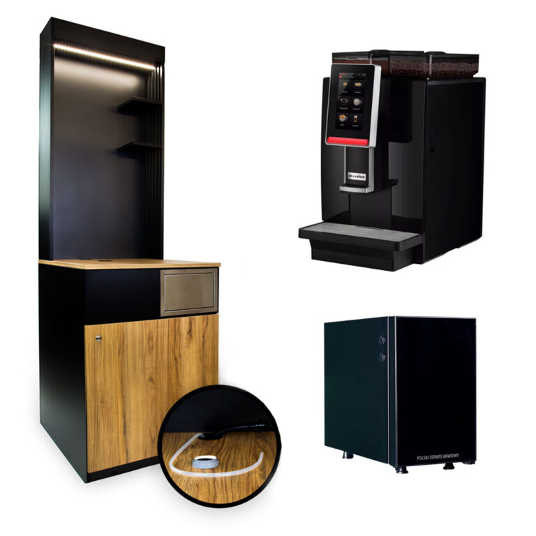 Zestaw #3 Ekspres Dr.Coffee MiniBar S + szafka i lodówka
