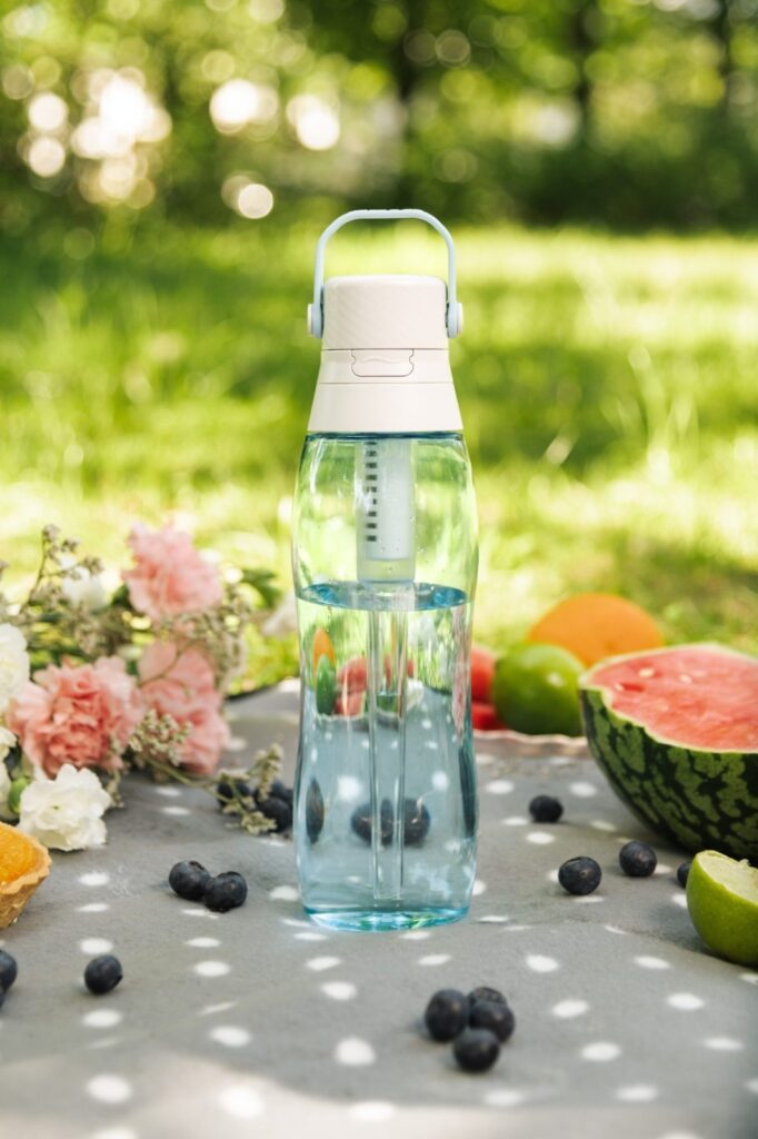 Butelka Filtrująca Aqualogis Aqua&Go Tritan – Niebieska 750 ml