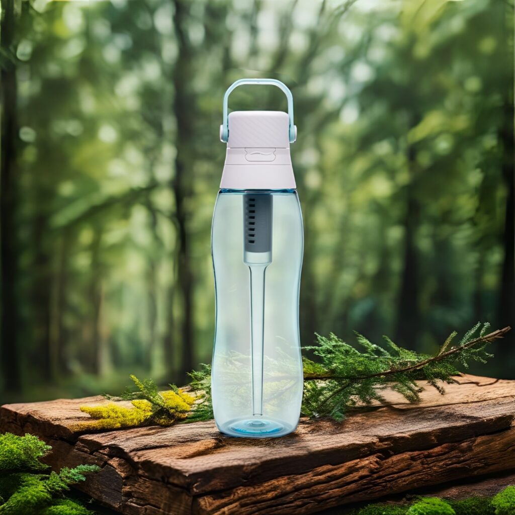 Butelka Filtrująca Aqualogis Aqua&Go Tritan – Niebieska 750 ml