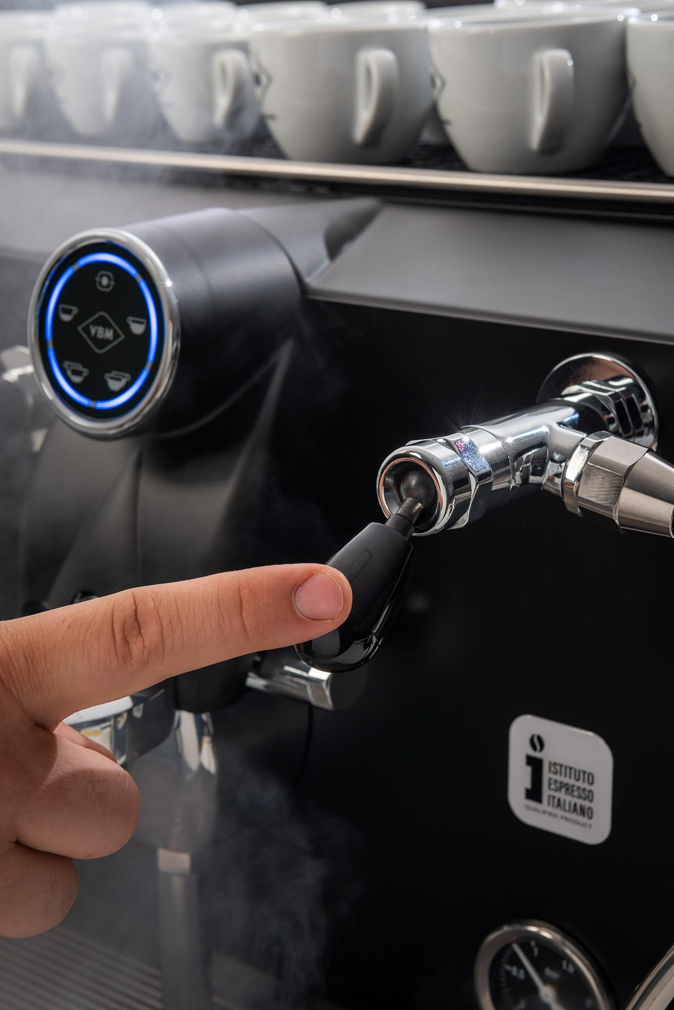 Ekspres kolbowy 2-grupowy VBM Lollo 2GR czarny - obrazek 4