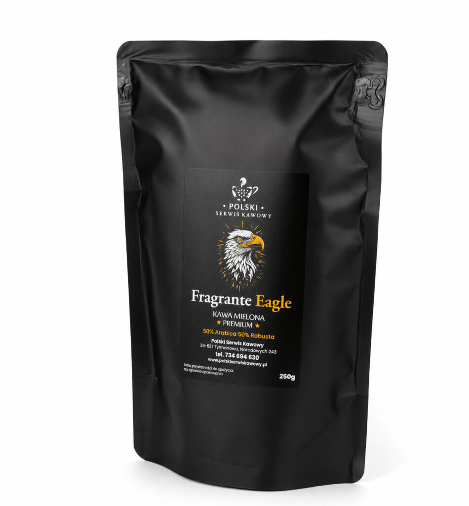 Kawa mielona Fragrante Eagle Premium 250 g – opakowanie Polskiego Serwisu Kawowego
