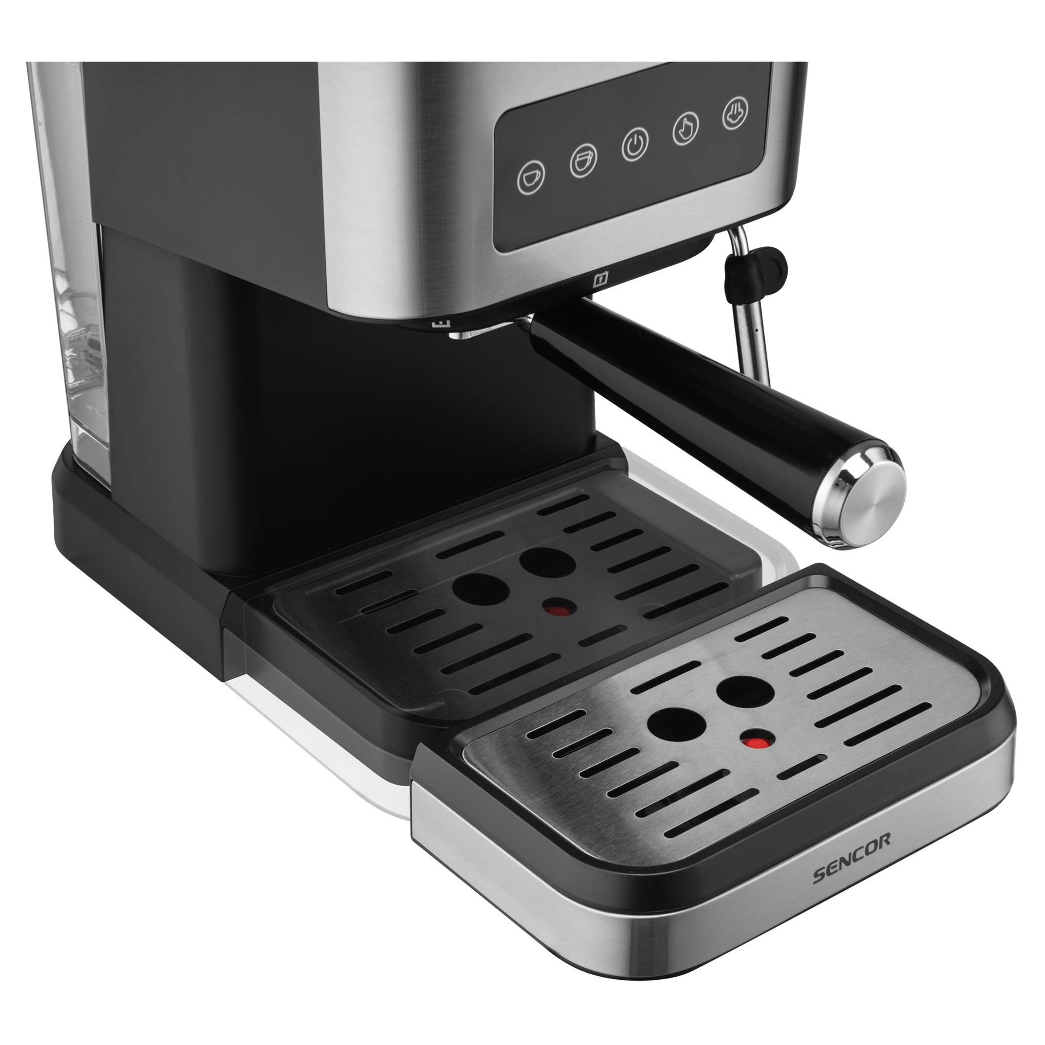 Sencor SES 4020SS – Ekspres kolbowy 20 bar do espresso i cappuccino, stal nierdzewna - obrazek 8