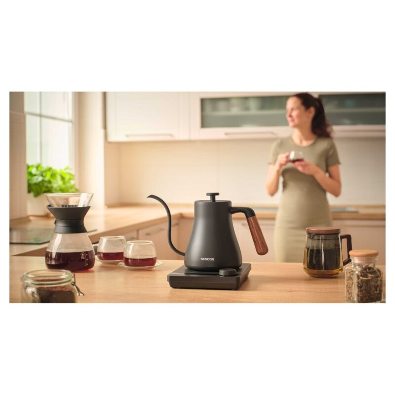 Czajnik elektryczny Sencor SWK 2828BK Pour Over 0,6 l, regulacja temperatury