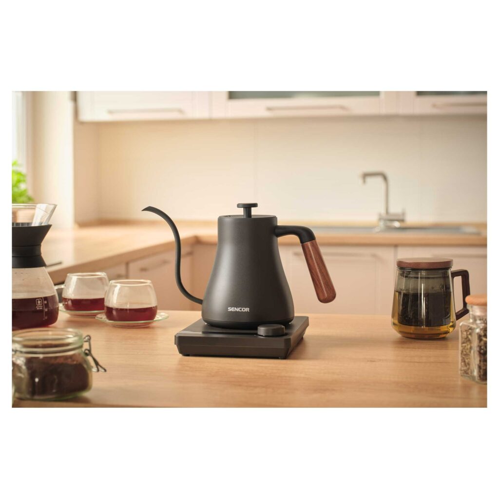 Czajnik elektryczny Sencor SWK 2828BK Pour Over 0,6 l, regulacja temperatury