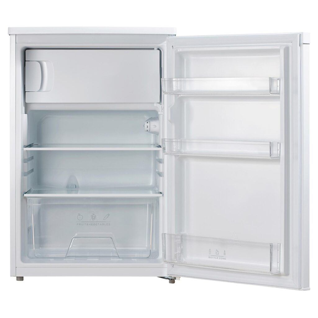 Chłodziarko-zamrażarka Philco PTB 113 EW 113 l biała — wnętrze urządzenia