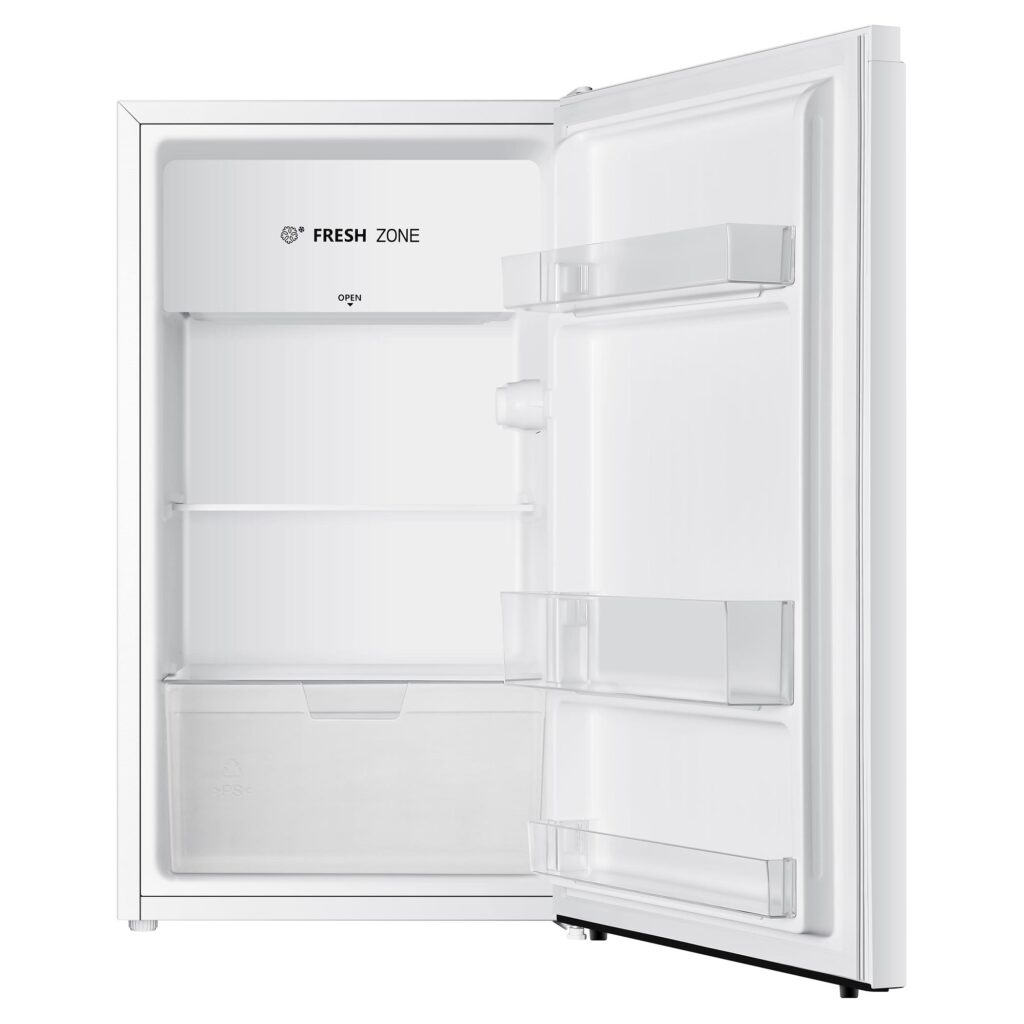 Lodówka jednodrzwiowa Philco PTB 94 EW 94 l biała — wnętrze urządzenia