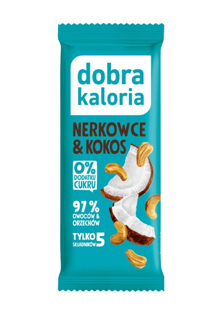 baton nerkowce kokos Dobra Kaloria 35 g