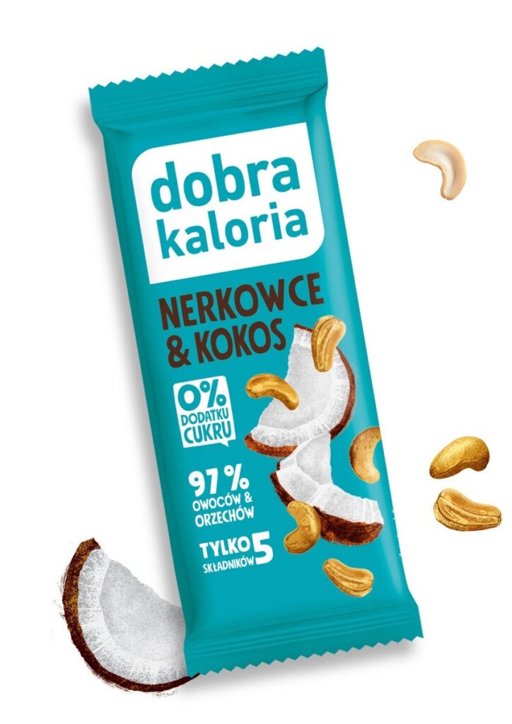 baton nerkowce kokos Dobra Kaloria 35 g