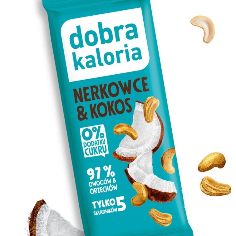 baton nerkowce kokos Dobra Kaloria 35 g