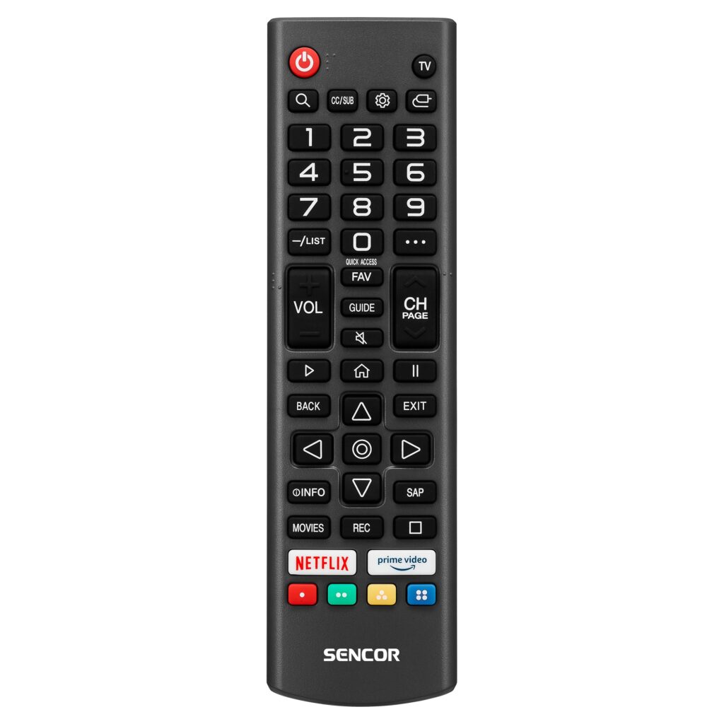 Telewizor Smart TV 65" 4K UHD webOS Sencor SLE 65US803B - nowy — pilot