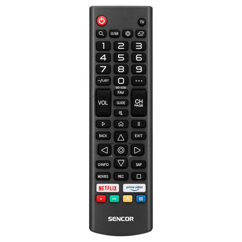 Telewizor Smart TV 65" 4K UHD webOS Sencor SLE 65US803B - nowy — pilot
