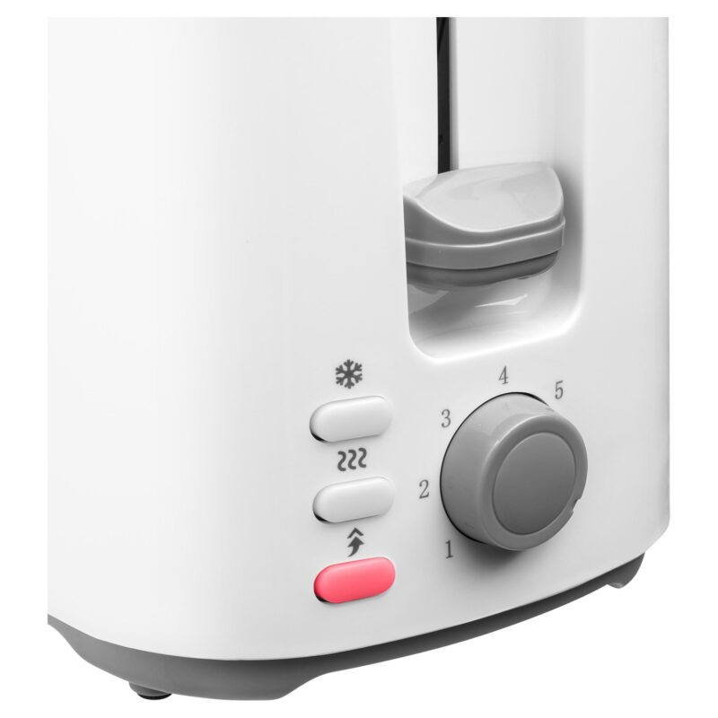 Sencor STS 2606WH toster elektryczny biały — panel sterowania