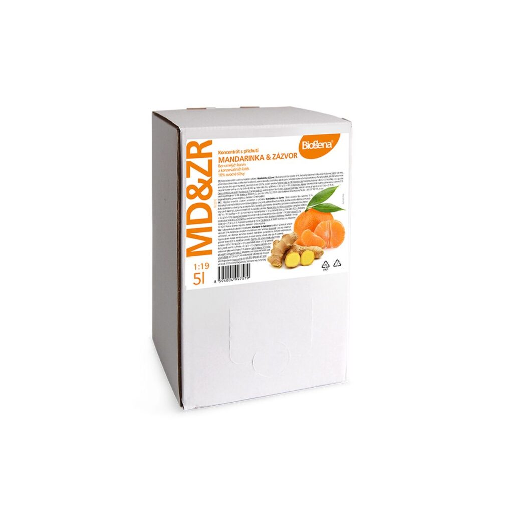 Koncentrat napoju Biogena Mandarynka i Imbir 5 l bag-in-box