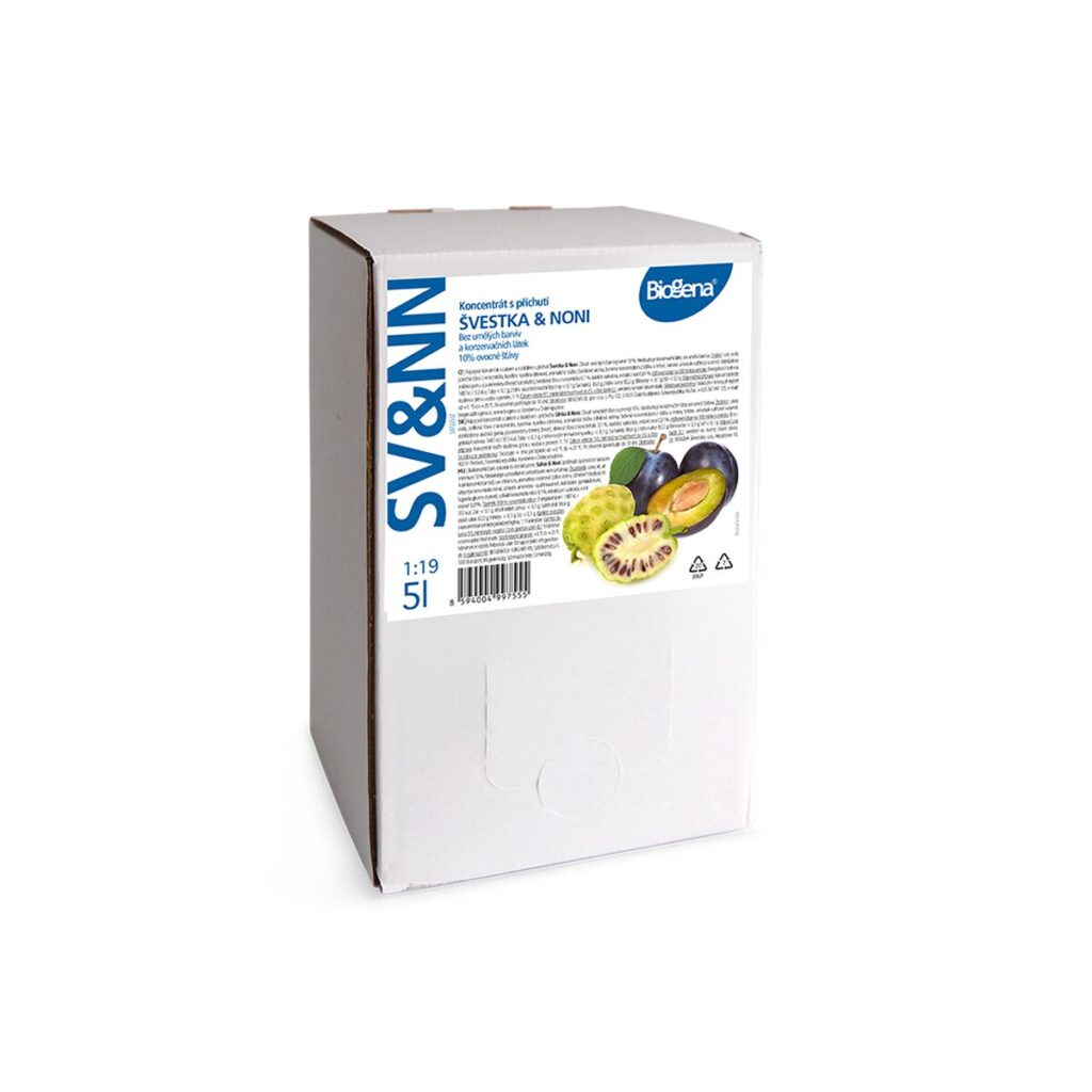 Koncentrat napoju Biogena Śliwka i Noni 5 l bag-in-box