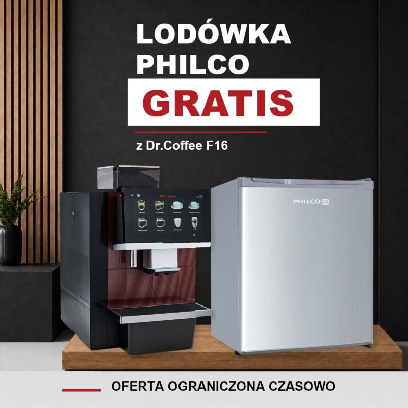 Dr.Coffee F16 z lodówką Philco gratis – promocja