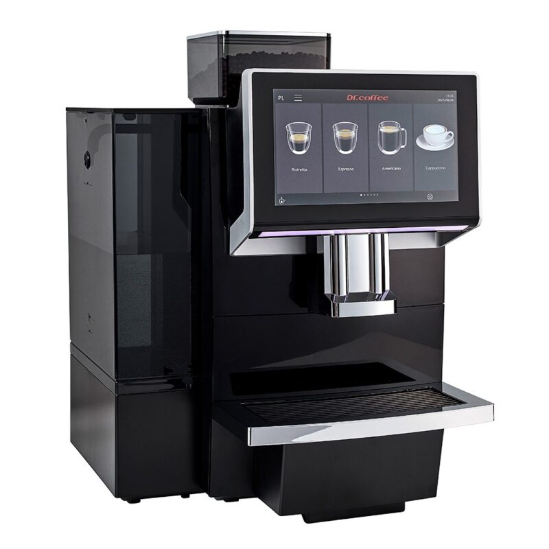 Ekspres automatyczny Dr.Coffee GT2 BIG PLUS PRO – widok pod kątem z lewej