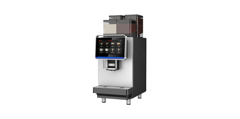 Ekspres automatyczny Dr.Coffee F2 Plus – widok z prawej strony