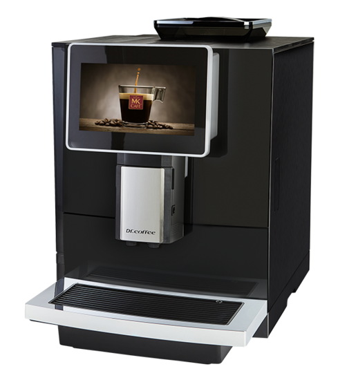 Ekspres automatyczny Dr.Coffee F10 PRO – widok pod kątem
