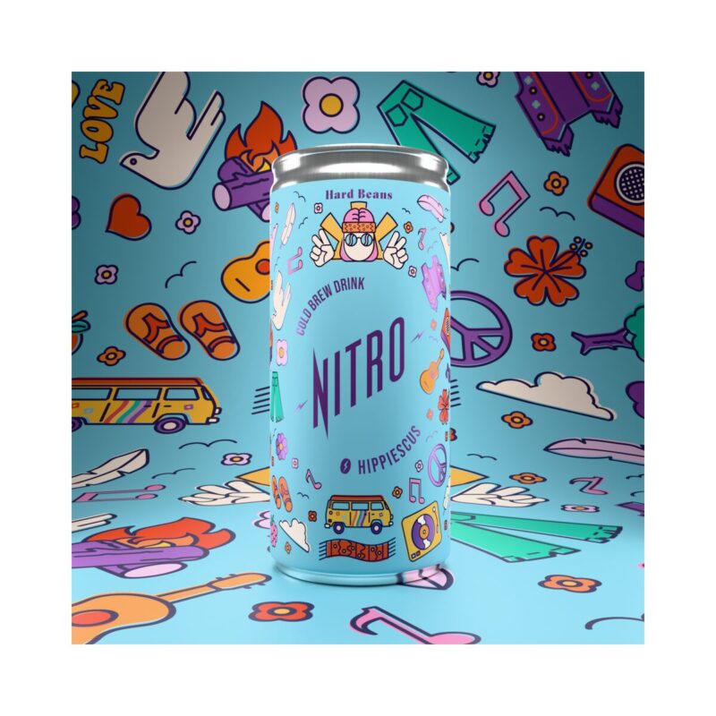 Napój bezkofeinowy Nitro Hippiescus Hard Beans 200 ml