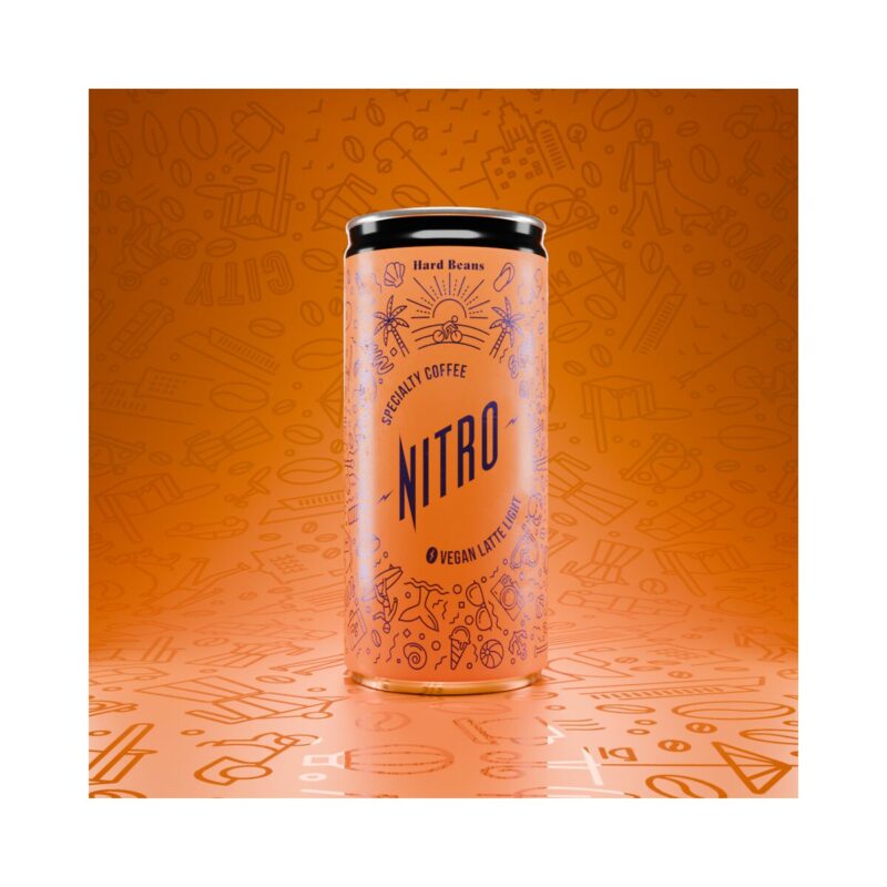 Wegański napój kawowy Nitro Vegan Latte Light Hard Beans 200 ml