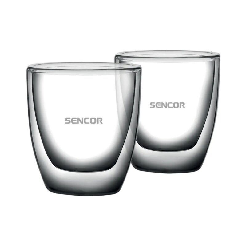 Zestaw szklanek do espresso Sencor SGX 001 2 × 80 ml – dwie szklanki w zestawie