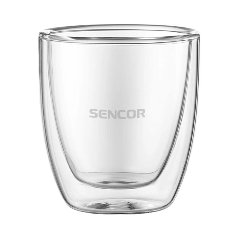 Zestaw szklanek do espresso Sencor SGX 001 2 × 80 ml – pojedyncza pusta szklanka