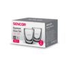 Zestaw szklanek do espresso Sencor SGX 001 2 × 80 ml – opakowanie zestawu